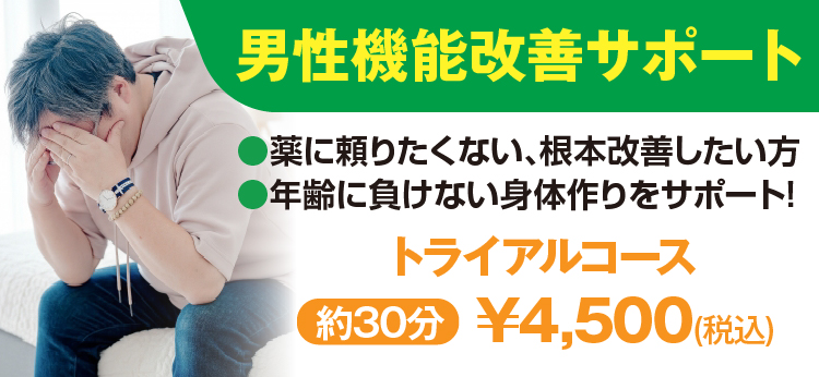 ED改善、勃起不全